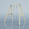 PolarPlay Schaukel Giraffe aus Holz in Blau
