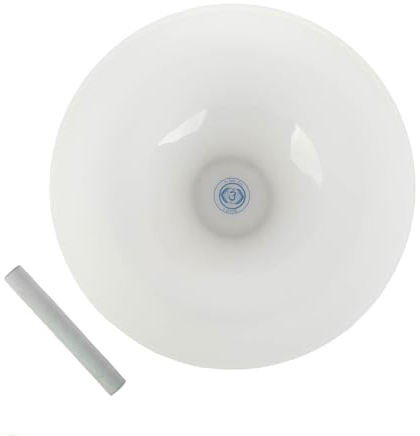 Bodhi Kristallklangschale | Verschiedene Größen & Tonarten | Zubehör für Sound Healing, Yoga & Meditation | Singing Bowl aus Quarz | Inkl. Klöppel & Silikonring | Grundton A