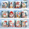 Junerain 12Stück DIY Diamond Art Painting Weihnachtsgrußkarten mit Umschlägen, Diamant Painting leere Weihnachtskarten, Glitzer Grußkarte Diamant Malerei Weihnachtsbasteln Kindergeschenke