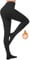 Jiuday Collant Polaire Femme Effet Transparent Collants Thermiques Chaud Hiver Collant Opaque Grande Taille Élasticité Taille Haute (200g Fleece Noir-Pieds,XS)