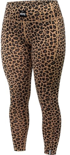 Eivy Damen Pocket Wool Tights Leggings, Leopard, M EU