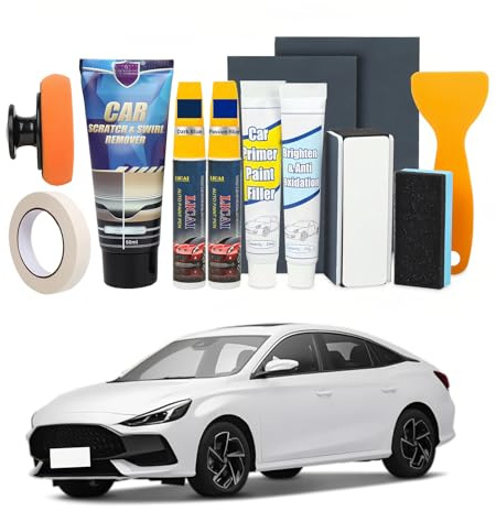 Perechges Reparador Arañazos Coche, Pulimento Quita Coche Arañazos para Reparación de Arañazos de Pintura, Ramitas, Clavos (12, Azul perla oscuro + Azul pasión)