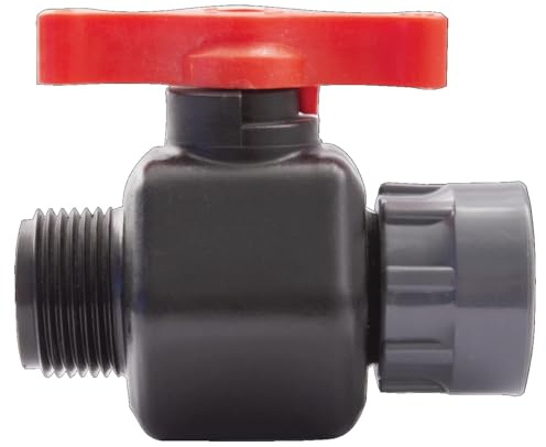 Rain Répartiteur à 2 voies, 3 voies et 4 voies - Raccord en T - Capuchon coudé - Valve à bille - AG IG - Accessoires (valve à bille AG x IG 1)