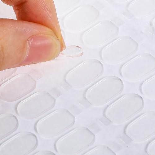 Ymapinc 300 Stück Doppelseitig Klebepunkte Extra Stark,15 x 8 mm | Abnehmbar Ballon Klebepunkte Transparent Doppelseitige Klebepads für Aufkleben Fotos Postern Puppen Luftballons