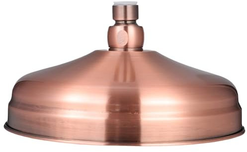 Dorccsi Pommeau de Douche Rond en cuivre Style rétro Vintage 20 x 20 x 11 cm, Effet Pluie, Haute Pression, avec Jets en Silicone, en Acier Inoxydable, antirouille, de Remplacement