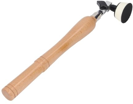 Phefop Kit Levigatrice per Scodelle Manico in Legno Dischi Manuali per Levigatura Tornio con 50 Dischi di Carta Vetrata Cuscinetti da 1 Pollice e 2 Pollici per gli Appassionati della Lavorazione del
