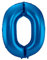 Folat 631402 - Folienballon Zahl 0 - blau - ca. 86 cm