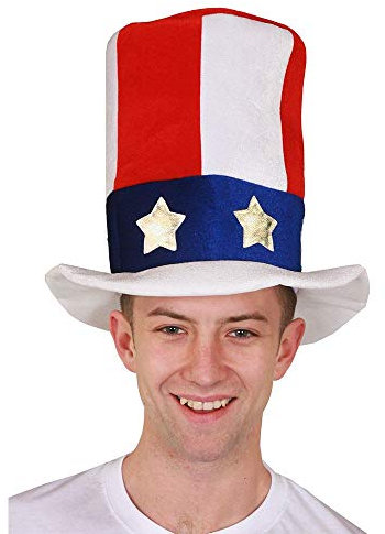 I LOVE FANCY DRESS 48 USA SCHAUMSTOFF HÜTE=GROßHANDEL=GESCHÄFTE=VEREINE=GRUPPEN=AMERIKANISCHER ONKEL SAM HUT=PARTY ZUBEHÖR FASCHING KARNEVAL HALLOWEEN JUNGESELLENABSCHIED = KOSTÜM VERKLEIDUNG
