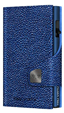 Tru Virtu Karten-Portemonnaie Click & Slide (Sting Ray Blue/Titan)
