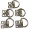 Sunload Augplatte rechteckig mit Ring Edelstahl rostfrei V4A 5 Stück (50 mm)