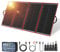 DOKIO Panneau Solaire Pliable 300W 18V Kit Monocristallin avec régulateur de charge solaire (2 ports USB) et câble 3m pour batterie de voiture 12V, AGM, batterie gel, batterie acide