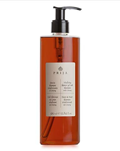 Prija Haut & Haarshampoo mit Ginseng 18x 380ml + 18x Pumpspender Hair & Body Duschgel