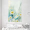 ABAKUHAUS Blumen Wandteppich und Tagesdecke, Gänseblümchen-Blumen-Feld-Kunst aus Weiches Mikrofaser Stoff Waschbar ohne Verblassen Digitaldruck, 140 x 230 cm, Weiß