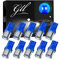 W5W Bulbs, 501 LED Bulbs Blue T10 LED Bulbs 5630 5SMD T10 Capless LED Bulbs Wedge T10 Car Bulbs for Car Number Plate Lights, Dome Lights, Side Lights, Dashboard Lights