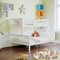 Vida Designs Milan Triple Bunk Bed, Three Sleeper, Solid Pine Wood Frame, Kids Children, Double 4 Foot 6, Single 3 Foot, White