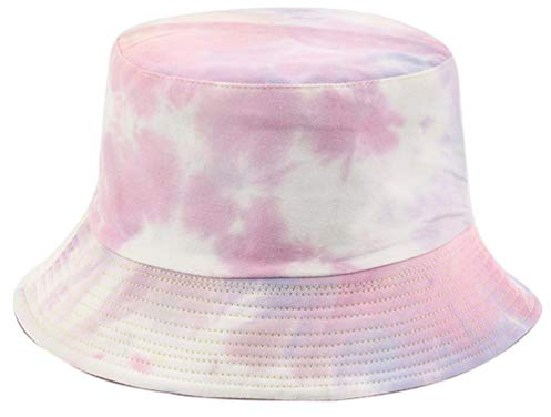 SOIMISS Tie Dye Fischerhut Eimer Hut Breite Krempe Sonnenhut Sommer Faltbarer Hut