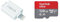 LogiLink AA0089 Card Reader für Micro SD für Geräte mit Lightning Anschluss - MFI Zertifiziert & SanDisk Ultra 128GB MicroSDXC Speicherkarte + SD-Adapter mit A1 App-Leistung bis zu 100 MB/s