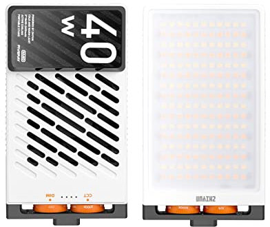 ZHIYUN FIVERAY M40 40W Mini LED Video Light, 2700K ~ 6200K 14000 LUX Pocket Light for Studio Photography,Live Streaming,Vlogging and Portrait