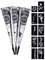 eLander 3x Henna Tattoo Temporäre Natürliche + 10x Schablone, Mehndi , Kegel, sticker, Tätowierung (schwarz)