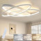 ZMH Deckenlampe LED Deckenleuchte Schlafzimmer - Weiß Schlafzimmerlampe Modern Design mit Fernbedienung 2 Ring Dimmbar Deckenbeleuchtung für Wohnzimmer Küche Büro