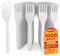 Shefa 1000 Standard White Forks, Heavy Duty Forks, Microwave-Safe Tablefork, 6 Long for Birthday, Parties, Camping, Catering and Wedding Cutlery Set