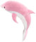Peluche di Delfino Realistico per Decorare Il Divano del Soggiorno, Rosa 70 cm