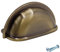 M4TEC Cup Kitchen Door Handles Antique Brass Bedroom Furniture Pull Handles Kitchen Cabinets Door, Cupboards, and Drawers Door Handles - VD7 Series: 76 mm Pack of 10
