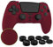 MyGadget Funda de Silicona Mando PS5 - con 8 Botones de Thumbsticks (2 Pares Altos | 2 Pares Bajos) - Carcasa para Playstation 5 Dualsense Wireless en Bordeaux