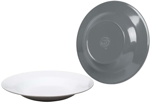 BC Plato hondo mela. 2-t. gris 4pcs