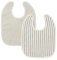 Koeka Zweierpack Lätzchen - Für Jungen Und Mädchen - 2Er Set Baby Lätzchen - Extrem Saugfähig - Verstellbar - Playa - Bio-Baumwolle - Blau/Weiß - Einheitsgröße