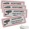 Luckaide Videoüberwachung Schild - 4 Stück 85×30mm für Privatgrundstück, Achtung Videoüberwachung, Aufkleber, Kameraüberwachung