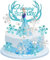 Powmag Elsa Tortendeko, Eiskönigin Torte, 27 Stück Elsa Kuchen Deko, Elsa Cake Topper Figuren für Torte, Eiskönigin Prinzessin Geburtstags Party Torten Deko Mädchen, Glitter Snowflake Cupcake Toppers