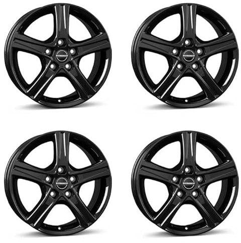 4x Borbet Felgen CWD 7x17 ET46 5x108 black glossy kompatibel mit Opel e-Zafira Life Grandland X Grandland Vivaro Zafira Life