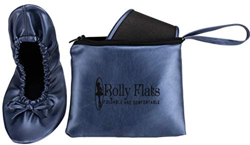 Women's Foldable Flats – Portable Ballet Slippers Shoes for Travel, Wedding – Fits in Purse