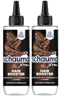 SCHAUMA XTRA Hair Booster Tonic (2x 200 ml), Hair Tonic hilft Haarausfall vorzubeugen, Kopfhaut Tonikum mit Koffein aktiviert die Haarwurzel bei kraftlosem & dünnem Haar
