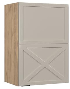 Vicco Hängeschrank Fame-Line, hängender Küchenschrank, GrauBeige, 50 cm
