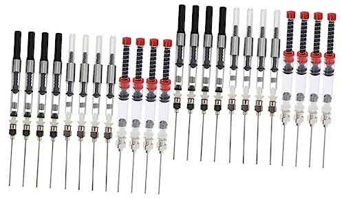 DIYEAH 24pcs Syringe Pen for Fountain Pen Ink Refill Ink Auxiliary Absorber Spring Converter Use Fountain