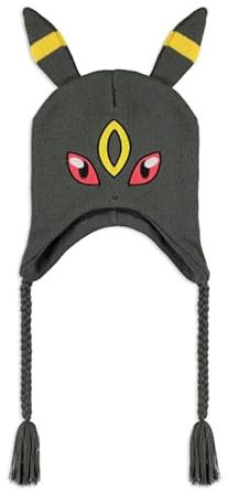 Pokémon Nachtara Unisex Mütze dunkelgrau 100% Polyacryl Anime, Fan-Merch, Gaming