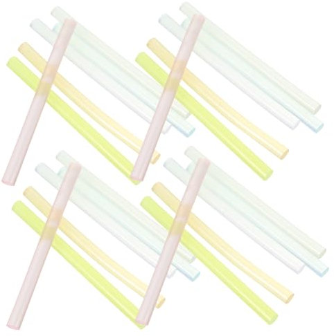 Homoyoyo Crafts Essential 60pcs Hot Melt Glue Sticks Strong Holding Power Adhesive Glue Rods for Projects
