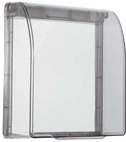 DIYEAH 2 Piezas Cubierta Protectora De Enchufe Impermeable Enchufes Dobles Tapas De Enchufe De Pared Humedad Salida Caja De Enchufe De Baño Negro Ordenador Personal