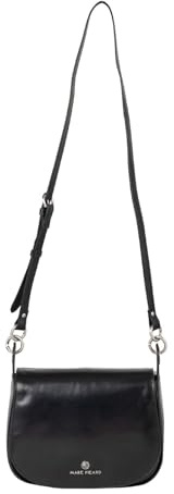 Marc Picard Leder Schultertasche Firenze Shoulder Bag Black schwarz
