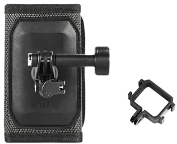 SMALLRIG Backpack Strap Mount for DJI Osmo Pocket 4 3/Action 6/5 Pro/4/Nano, for GoPro Hero 13/12/11, for Insta360 X5/4/3/Ace Pro 2, with Ball Head Action Cam Adapter Base - 6051