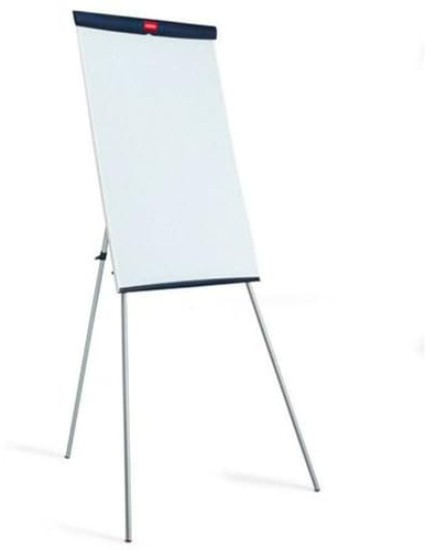 Nobo Basic Flipchart aus Melamin mit Stativgestell (höhenregulierbar, für Flipchartblöcke geeignet), 975 x 690 mm