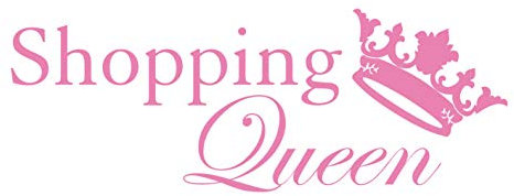 kleb-Drauf® | 1 Shopping-Queen | Rosa - glänzend | Wandtattoo Wandaufkleber Wandsticker Aufkleber Sticker | Wohnzimmer Schlafzimmer Kinderzimmer Küche Bad | Deko Wände Glas Fenster Tür Fliese