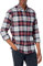 Amazon Essentials Men's Long-Sleeve Flannel Shirt (Available in Big & Tall), Burgundy Grey Plaid, M