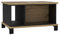 FORTE Trondheim Couchtisch, Holzwerkstoff, Artisan Eiche kombiniert mit Schwarz Eiche, 44,6 x 80 x 55 cm
