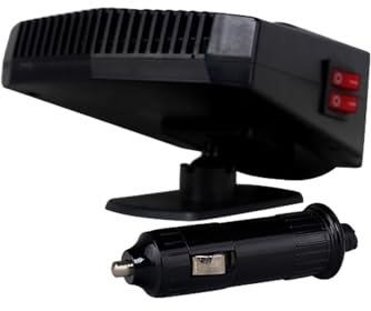 12V 200W Auto Heizlüfter Defroster, Riloer Tragbare Anti-Fog 2-In-1 Heizung/Kühlung Mini-Autoheizung, Luftreinigung Windschutzscheibe Demister Fenster Lüfter, Auto Winter Windschutz Demister