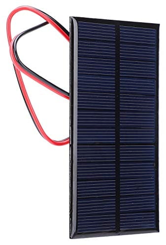 3 Stück 1W DC Solarmodul 6V Solarzelle Polysilicium Mini Solarpanel, Solar Powerbank Outdoor Mini Solaranlage Module mit 30cm Kabel, Solarzelle 6V Solarpanel für Solarladegerät Solarleuchten