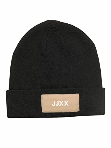 JACK & JONES JJXX Damen Jjxx Jxbasic Logo Beanie Sn Strickm tzen f r Damen, Schwarz, Einheitsgröße EU
