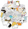 50St. Nette Katze Aufkleber Wasserdichte Vinyl Kawaii Stickers für Wasserflaschen Karikatur Katze Aufkleber für Scrapbooking Dekoration Laptop Gepäck Skateboard Auto Fahrrad